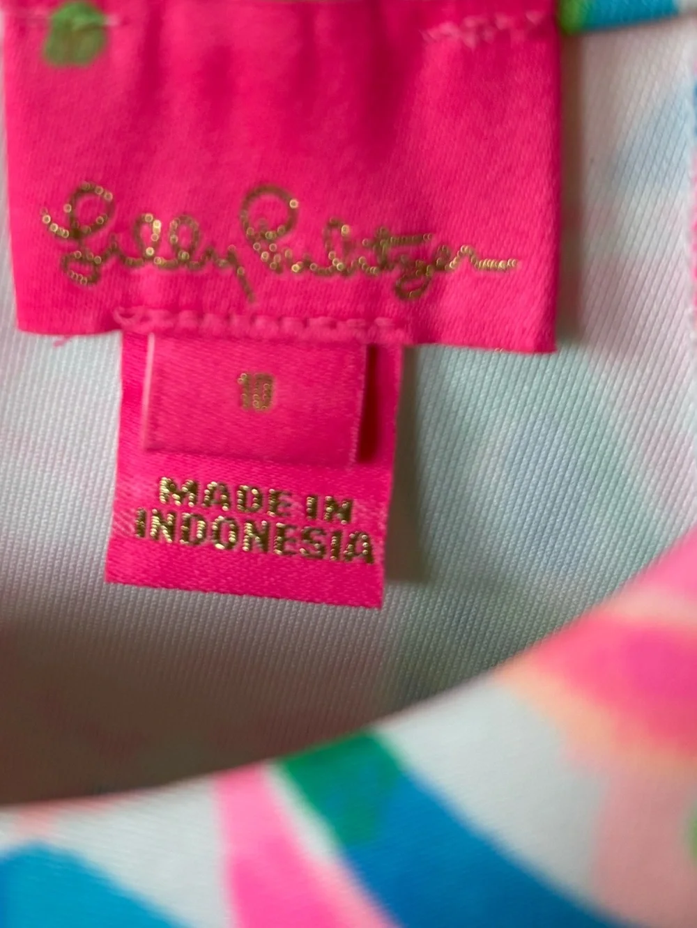Lilly Pulitzer Girls Sophelia Shift Dress Totally Blossom floral print Size 10‎
